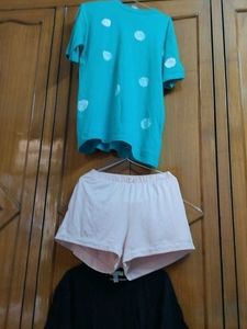 Combo Of Three Pure Cotton Top N Short