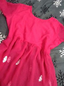 Pink Embroidered Top