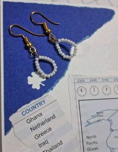 Pearl Hoop Earring 🤍💧