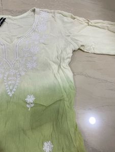 Short Chikankari Kurti