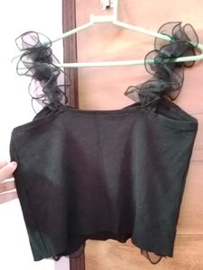 URBANIC BLACK PRETTY SLEEVELESS TANK TOP