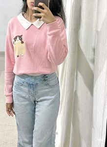 Cute Korean Asethetic Shirt In Pink 💗