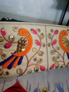 New Unused Garba Night Fancy Clutch With Hook