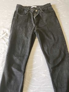 Zara Gray Denim Jeans