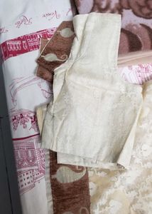 brand new net saree with stitched blouse