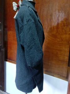 Elegant Grey zip  Coat