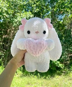 Crochet Bunny Plushie with Heart