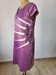 Purple Sheath Dress