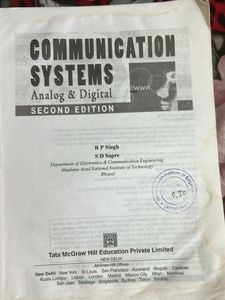 Communication Systems Book