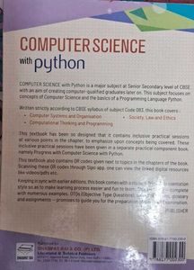 Computer Science with Python - Class XI Textbook