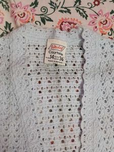 Light Blue Knit Cardigan