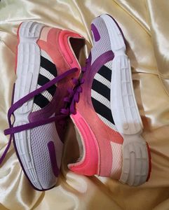 ADIDAS Originals Women White &amp; Pink Sneakers