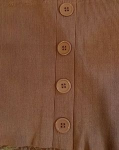 Cute Button-Down Tie Strap Tank