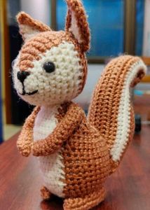 Crochet Squirrel Plush