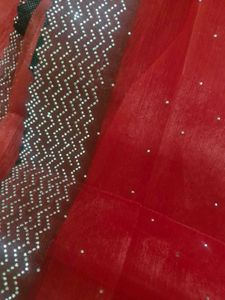 Elegant Red Saree