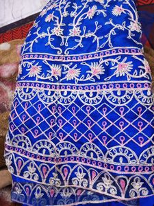 Very Beautiful Net Embroidered Semi Stitched Gown