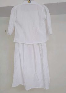 White Dress &amp; Jacket Set - Casual Summer Vibes