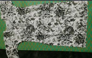 Floral print khadi cotton kurti 🩶