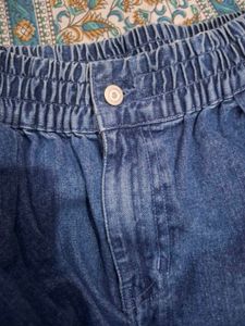 Denim Parachute pants