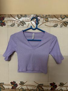 H&amp;M purple top