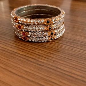 Set of 4 Rhinestone Bangles,stone Bangles,Bangles