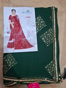 Elegant Green Saree