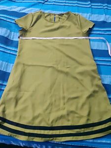 Mehndi Green A Line Dress