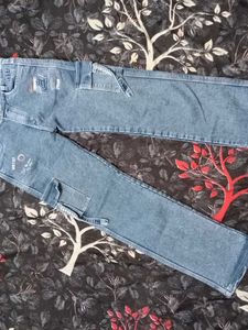Cargo Style Jeans denim