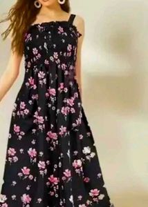 black dress,  gown ,midi