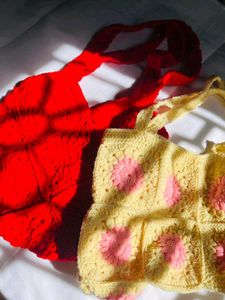 Crochet Aesthetic Tote Bag
