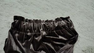 Velvet Wide Leg Pants
