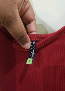 Burgundy Bodycon Dress