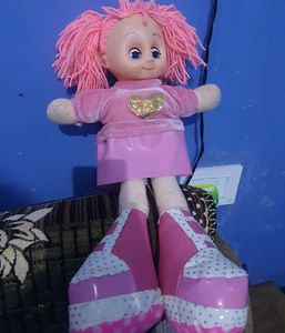 “Cute Doll Toy | Soft Body with Plastic Shoes | Go