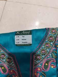 Festive Cotton Dress Material Suit