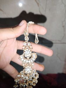 Crystal Indian Bridal Hair Jewelry