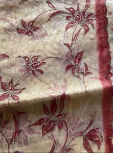 Floral organza embroidered saree