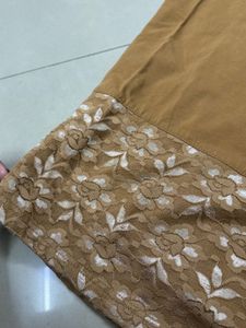 Cute Brown Lace T-Shirt