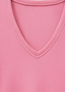 Pink V-Neck T-Shirt
