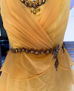Elegant Yellow Ethnic Gown🎀🦋💛
