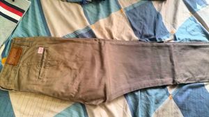 Men's Khaki Straight Leg Pants