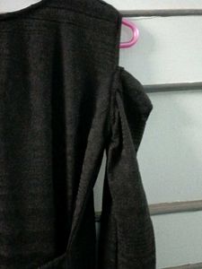 Cold Shoulder Black Mini Dress