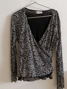 Black Wrap Type Top
