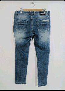 Men Blue Denim Pant
