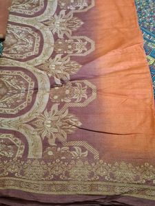 Tusser Silk Saree With Blouse