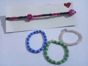 Cute Aesthetic Bracelet &amp; Ring Combo 💗✨