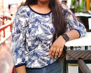 Palm Print Top