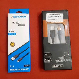Fast Charging Data Cable Combo Of Type C & Micro