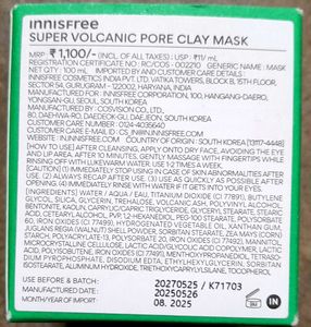 Innisfree Super Volcanic Pore Clay Mask