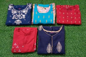Combo Of 5 Kurtis
