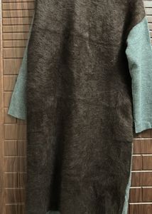 Unique Grey Coat with Accents